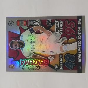 Karim Benzema Hero Limited Edition Card